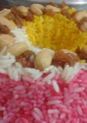 صورة لوصفة ارز بسمتي الوان بالمكسرات