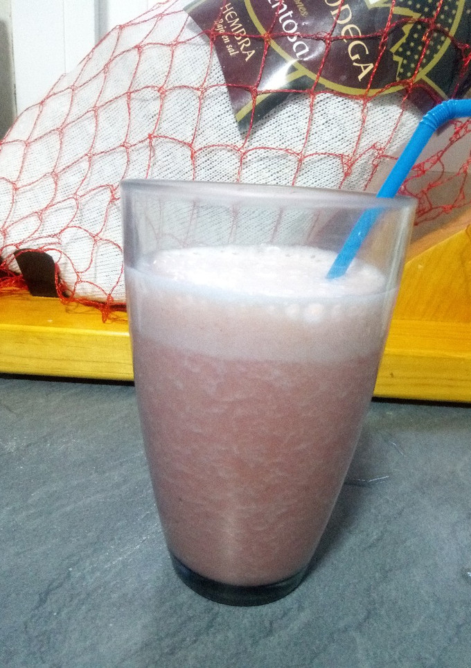 Una foto de Batido de sandía y plátano