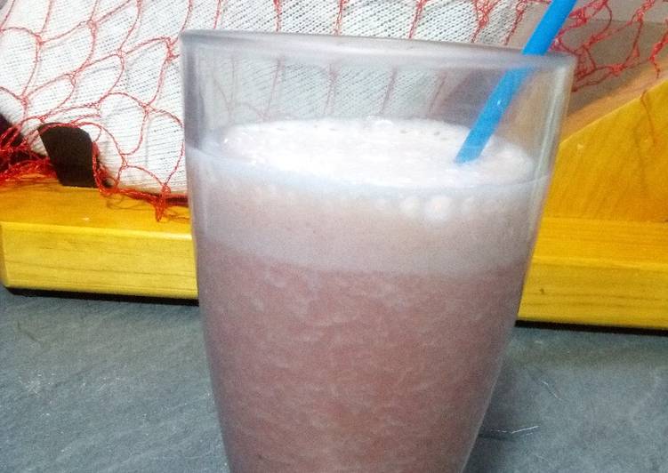 Batido de sandía y plátano
