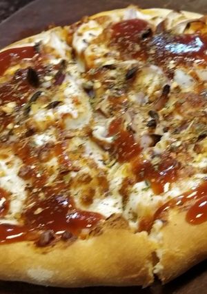 A picture of Onion pizza.
