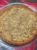 Tarta de manzana con base de avena