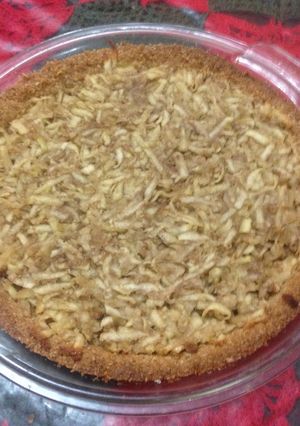 Una foto de Tarta de manzana con base de avena