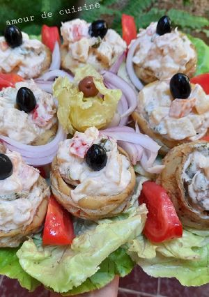 Une photo de Fond d'artichauts farcis à la macédoine 🥗