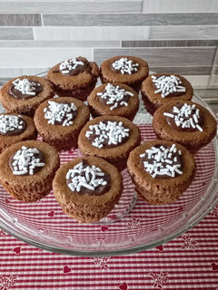 Foto di Muffin al cioccolato con albumi