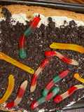 Trick or treat cookie pizza