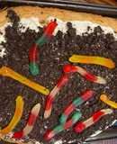 Trick or treat cookie pizza