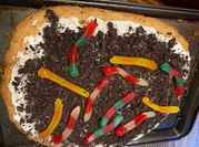 A picture of candy corn cookies