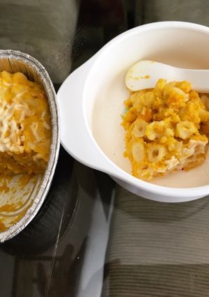 Foto resep Mpasi Macaroni kabocha kukus 10m