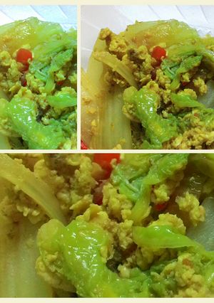 Foto resep Orak Arik Sawi Putih Kuah Kuning