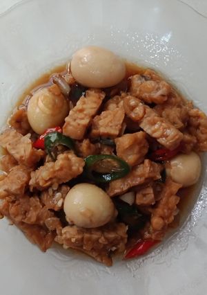 Foto resep Tempe Kecap Telur Puyuh