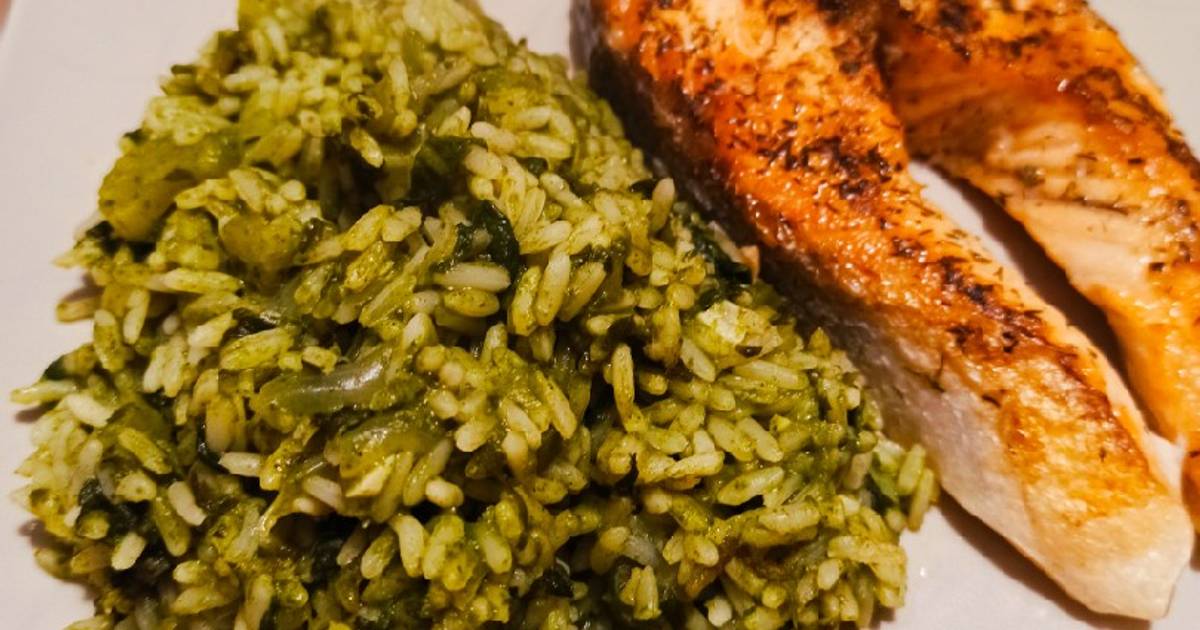 Arroz al cilantro verde 116 recetas caseras Cookpad