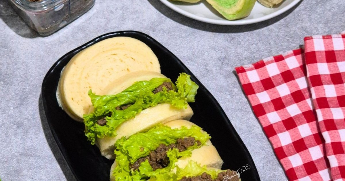 Resep Roti Kukus Isi Beef Teriyaki oleh Dapur Olive - Cookpad