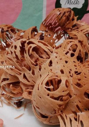 Foto resep Kue Cubit Laba-laba/Sarang Laba-laba Cokelat