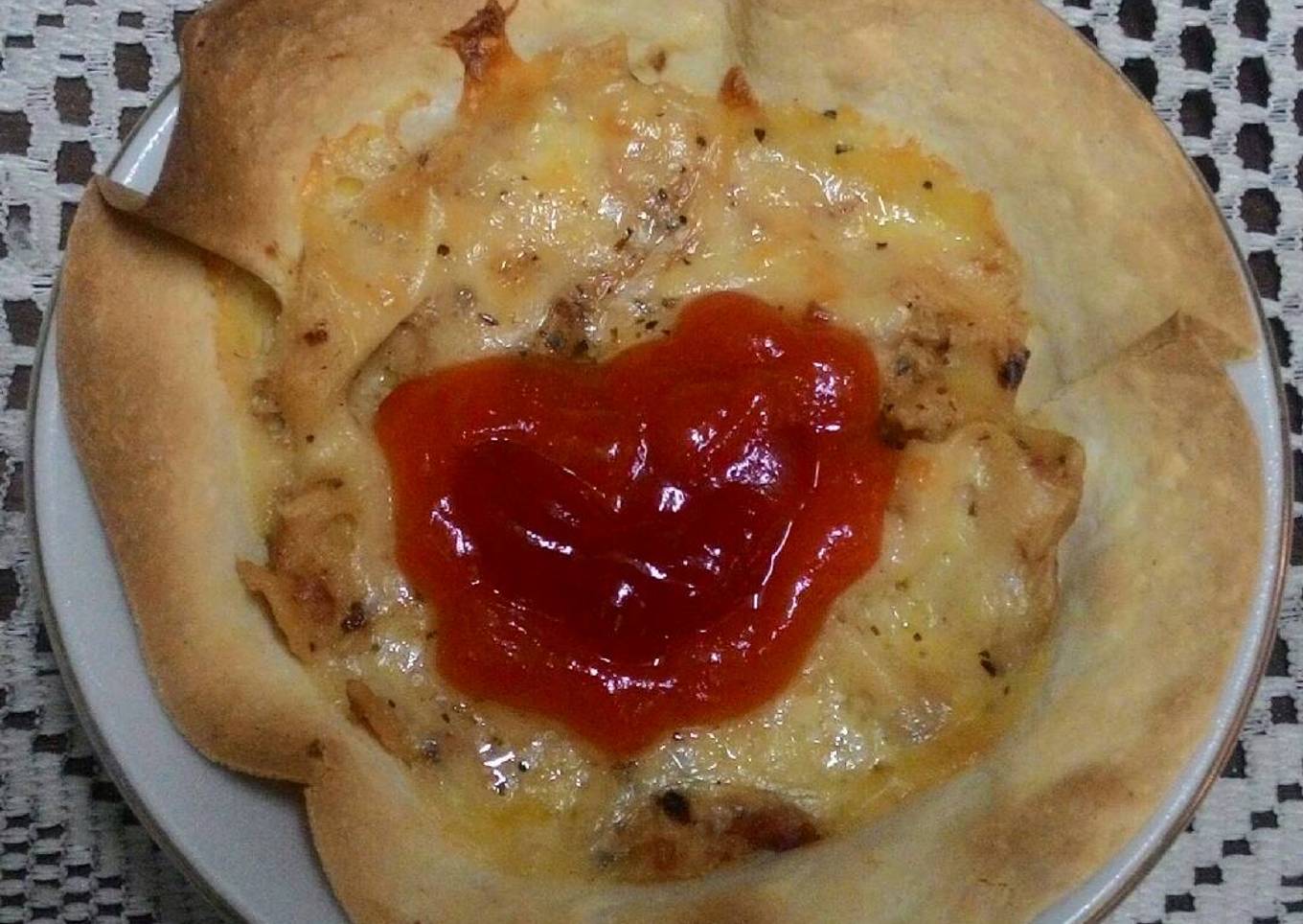 Fettucini baked with tortallia