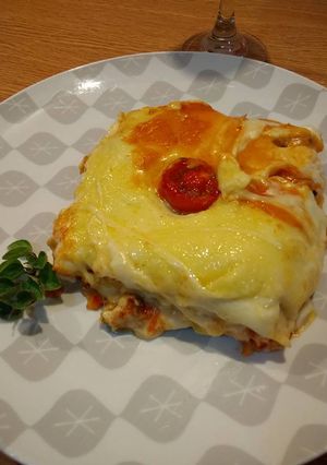 Una foto de Lasaña boloñesa