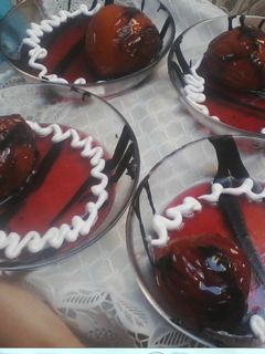 صورة لوصفة تحلية الخوخ