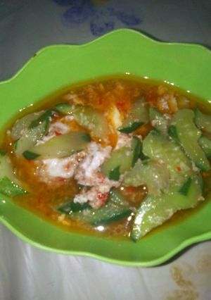 Foto resep Tumis timun telur