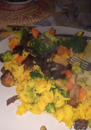 Una foto de Arroz flash vegan food 💚