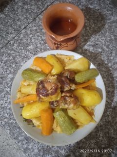 صورة لوصفة 👌شخشوخة النعمة او الرقاق بنة على بنة 😋