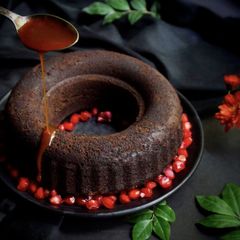 A picture of Dark Chocolate Bundt Cake.