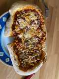 Selbst gemachte pizza