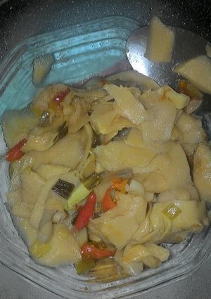 Foto resep Oseng Rebung + pete pedas
