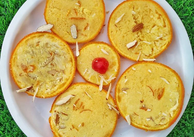 Recipe of Award-winning Orange stuffed kulfi