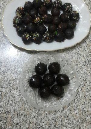 صورة لوصفة كرات الشوكولاتة