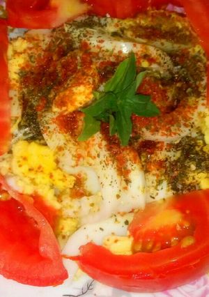 صورة لوصفة سلطة بيض مغلية