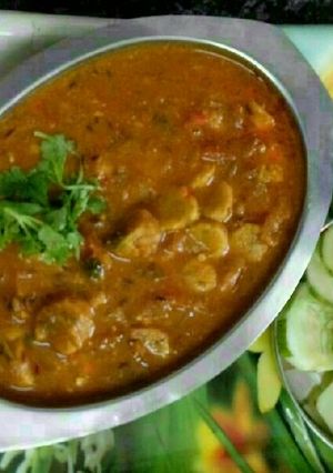 A picture of Besan Ke gatte.