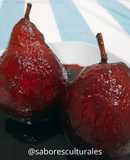 Peras al vino tinto 🍷🍐🤩
