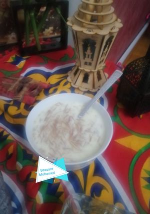 صورة لوصفة شعيريه باللبن
