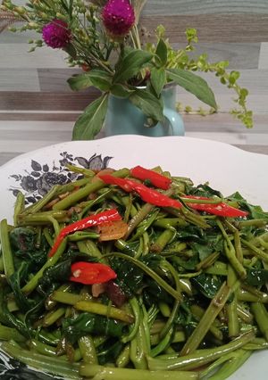 Foto resep Masak tumis kangkung sawah