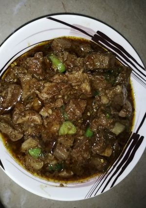 A picture of Masala Mutton Kaleji.