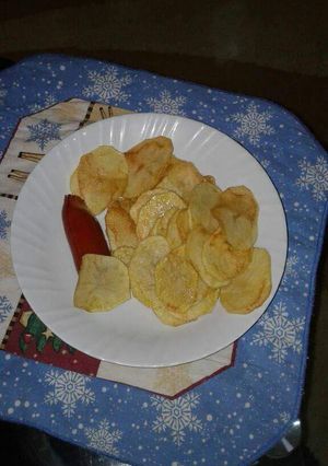 A picture of Deep fried potatoes for breakfast.