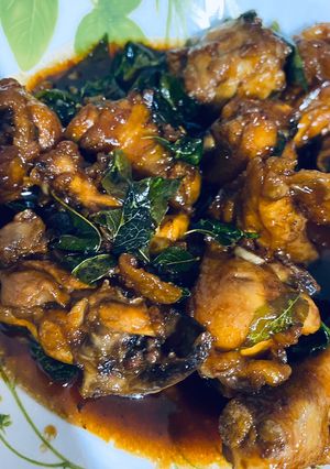 A picture of Marmite chicken.