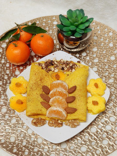 Foto de Crepe de tangerina e manga