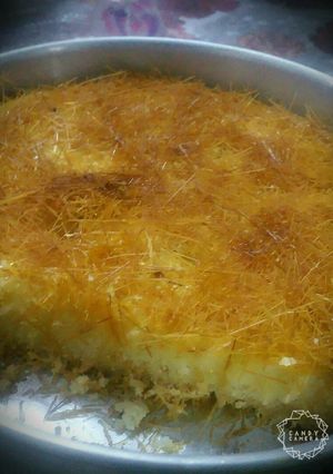 صورة لوصفة كيكة بالشعيريه