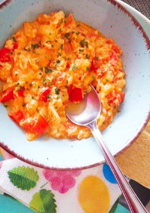 Tojásos lecsó, pofonegyszerűen 👩‍🍳 recept fotója