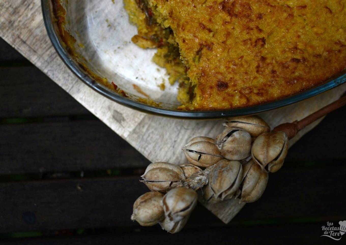 Pastel de maíz dulce y magro de cerdo