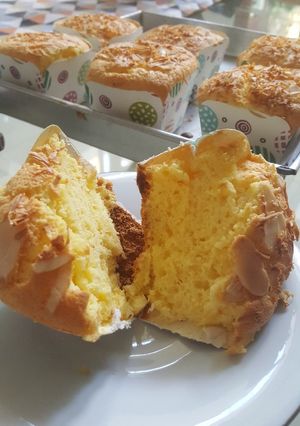 Foto resep Bolu Hongkong Keju Almond