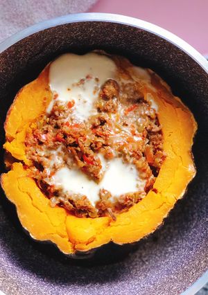Una foto de Zapallo relleno en menos de una hora