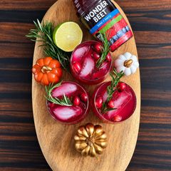 A picture of Beet Holiday Spritz.