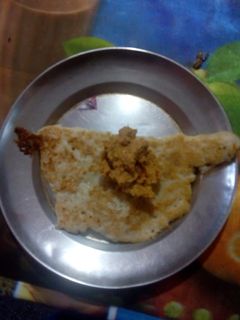 பச்சரிசி உளுந்து கோதுமை தோசை.வாழைப்பூ சட்னி காலை உணவு செய்முறை முக்கிய புகைப்படம்