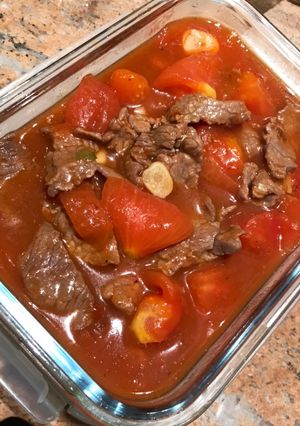 Foto resep Daging sapi masak tomatoes