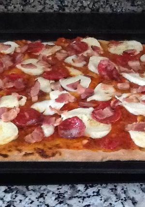 Una foto de Pizza casera