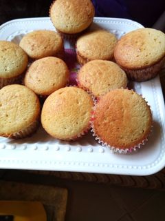 Vanilla cup cake ainihin hoton girkin