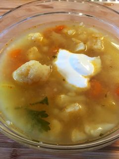 Karfiolleves recept fotója