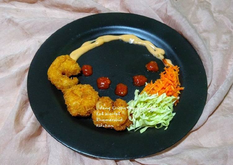 Resep Udang Crispy dengan Salad Kol Wortel Mudah