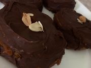 Una foto de alfajor vegano